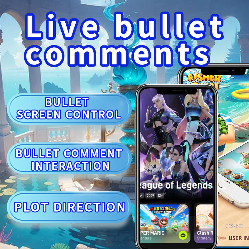 Live bullet-screen games